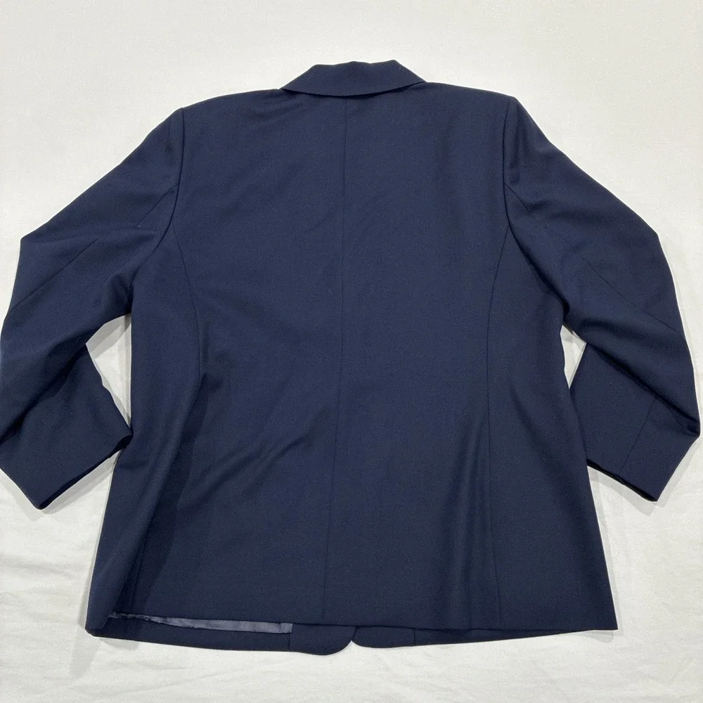 Pendleton Navy Blue 100% Virgin Wool‎ Women's Blazer Size 16W
